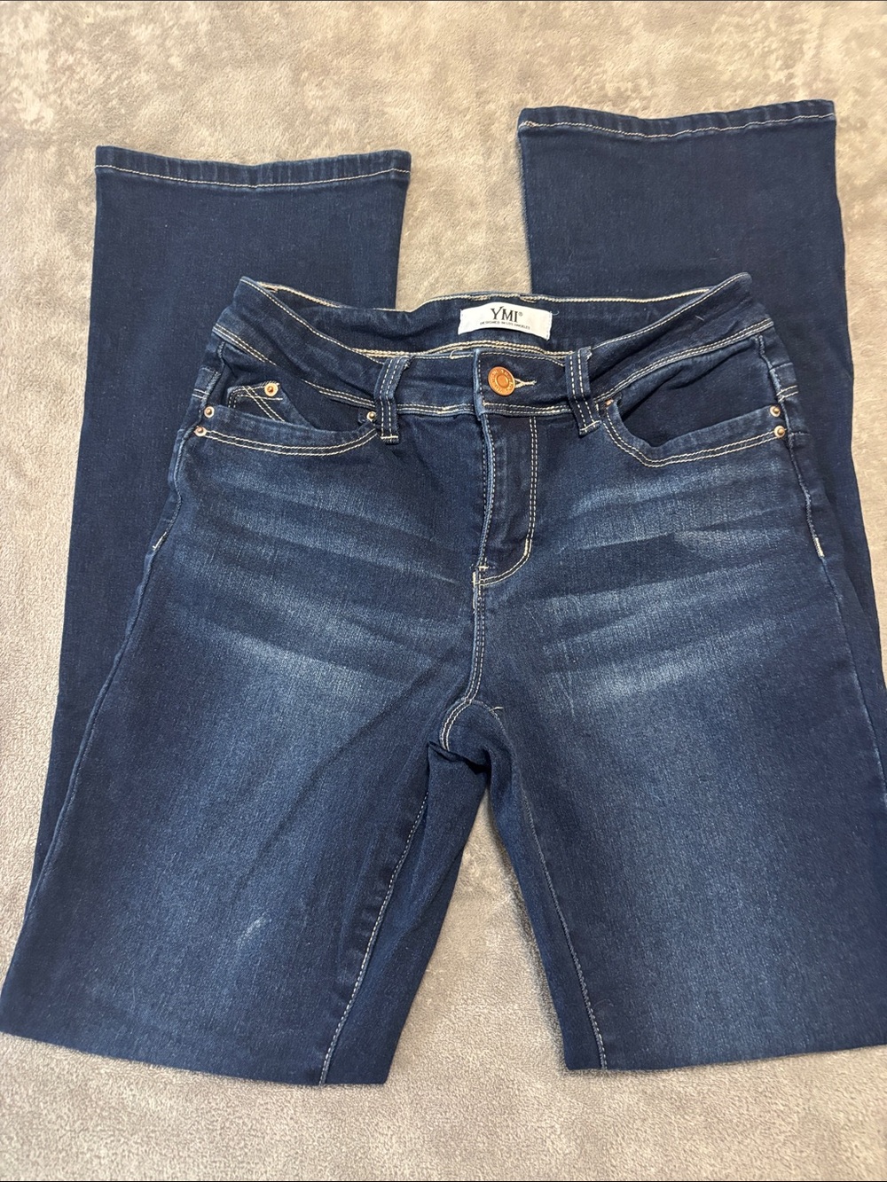 YMI Women's Dark Indigo Boot Cut Jeans